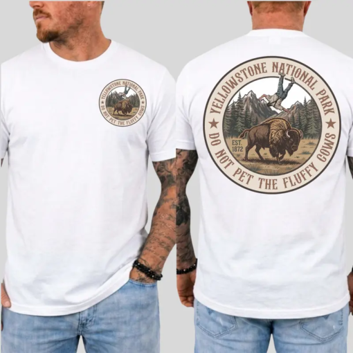 Vintage Graphic Yellowstone Bison Shirt