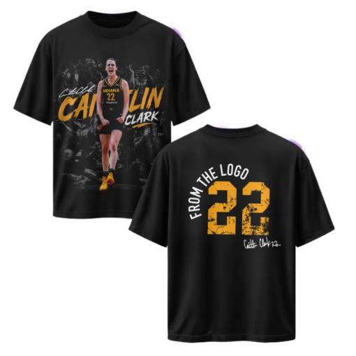 Caitlin Clark Vintage Basketball 2-sided Shirt