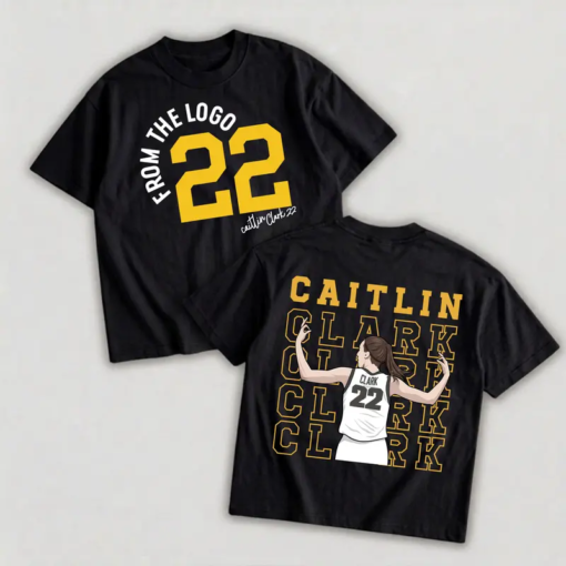 Caitlin Clark Vintage Basketball 2-sided Shirt